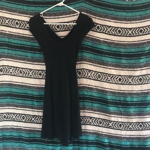 Brandy Melville black cross back mini dress